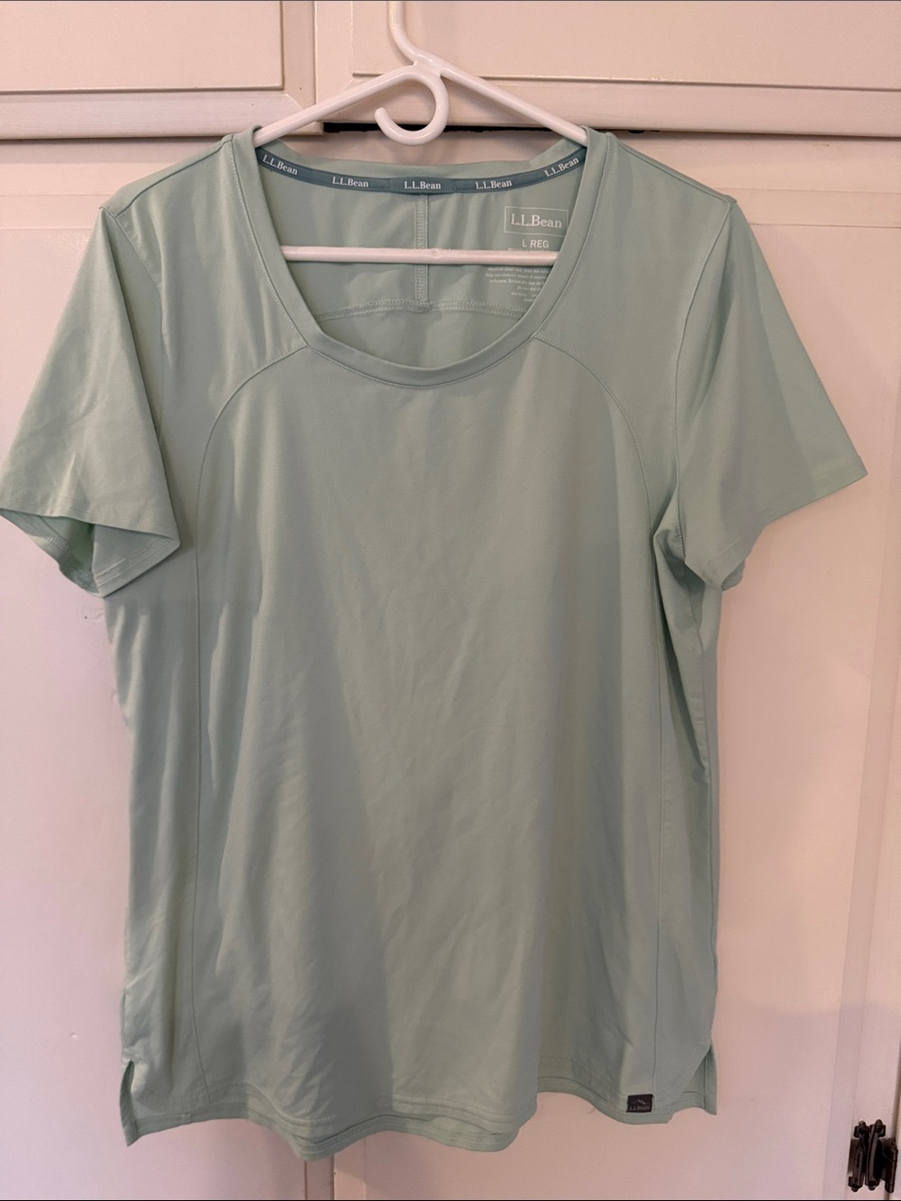 L.L. Bean Women's Short Sleeve Performance Tee - Light Mint